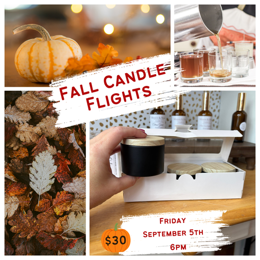Fall Candle Flights (Make your own Fall Sample Collection)